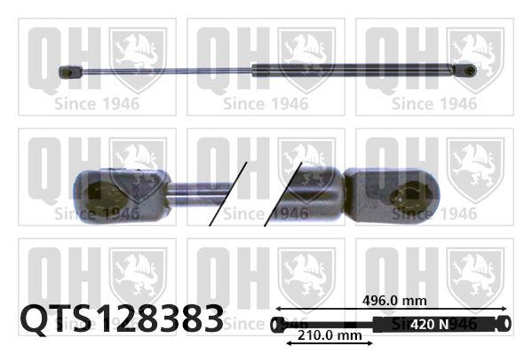 QUINTON HAZELL Газовая пружина, крышка багажник QTS128383